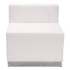 Flash Furniture HERCULES Alon Series White Leather Recep Set, 5 PC, Model# ZB-803-470-SET-WH-GG 3