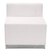 Flash Furniture HERCULES Alon Series White Leather Recep Set, 5 PC, Model# ZB-803-610-SET-WH-GG 3