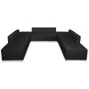 Flash Furniture HERCULES Alon Series Black Leather Recep Set, 7 PC, Model# ZB-803-660-SET-BK-GG 6