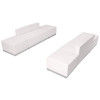 Flash Furniture HERCULES Alon Series White Leather Recep Set, 6 PC, Model# ZB-803-700-SET-WH-GG