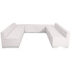Flash Furniture HERCULES Alon Series White Leather Recep Set, 8 PC, Model# ZB-803-710-SET-WH-GG 7