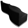 Flash Furniture HERCULES Alon Series Black Leather Recep Set, 3 PC, Model# ZB-803-720-SET-BK-GG 3