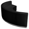 Flash Furniture HERCULES Alon Series Black Leather Recep Set, 3 PC, Model# ZB-803-740-SET-BK-GG 3