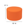 Flash Furniture 12" Soft Seating Circle-Orange, Model# ZB-FT-045R-12-ORANGE-GG 4