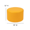 Flash Furniture 12" Soft Seating Circle-Yellow, Model# ZB-FT-045R-12-YELLOW-GG 4