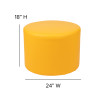 Flash Furniture 18x24 Soft Circle-Yellow, Model# ZB-FT-060R-18-YEL-GG 4
