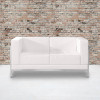 Flash Furniture HERCULES Imagination Series White Leather Loveseat, Model# ZB-IMAG-LS-WH-GG 2