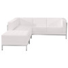 Flash Furniture HERCULES Imagination Series White Leather Sectional, 3 PC, Model# ZB-IMAG-SECT-SET9-WH-GG 2
