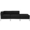 Flash Furniture HERCULES Imagination Series Black Leather Lounge Set, 3 PC, Model# ZB-IMAG-SET6-GG 2