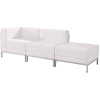 Flash Furniture HERCULES Imagination Series White Leather Lounge Set, 3 PC, Model# ZB-IMAG-SET6-WH-GG