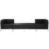 Flash Furniture HERCULES Imagination Series Black Leather Lounge Set, 4 PC, Model# ZB-IMAG-SET7-GG 2