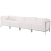 Flash Furniture HERCULES Imagination Series White Leather Lounge Set, 4 PC, Model# ZB-IMAG-SET8-WH-GG