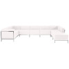Flash Furniture HERCULES Imagination Series White Leather Sectional, 7 PC, Model# ZB-IMAG-U-SECT-SET4-WH-GG 2