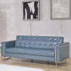 Flash Furniture HERCULES Lesley Series Gray Leather Sofa, Model# ZB-LESLEY-8090-SOFA-GY-GG 2