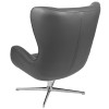 Flash Furniture Gray LeatherSoft Swivel Chair, Model# ZB-WING-GY-LEA-GG 5