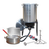 King Kooker Portable Outdoor Deep Frying/Boiling Kit w/ 2 Pots, Model# 12RTFBF3