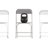 Flash Furniture Hercules Big & Tall Commercial Folding Chair Extra Wide 650LB. Capacity Durable Plastic Gray, 4-Pack, Model# 4-LE-L-3-W-GY-GG