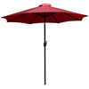 Flash Furniture Kona Red 9 FT Round Umbrella w/ 1.5" Diameter Aluminum Pole w/ Crank & Tilt Function, Model# GM-402003-RED-GG