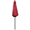 Flash Furniture Kona Red 9 FT Round Umbrella w/ 1.5" Diameter Aluminum Pole w/ Crank & Tilt Function, Model# GM-402003-RED-GG