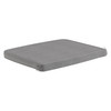 Flash Furniture McIntosh Set of 2 Outdoor Patio Chair Cushion, Weather-Resistant Removable Cover w/ 1.6" Comfort Foam Core w/ Ties 19"x18" Gray, Model# 2-TW-3WCU001-GY-GG