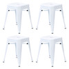 Flash Furniture 18" Table Height Stool White Set of 4, Model# ET-BT3503-18-WH-GG