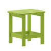 Flash Furniture Charlestown Tiered Commercial Poly Resin Adirondack Side Table Lime Green All-Weather Indoor/Outdoor, Model# JJ-T14001-LM-GG