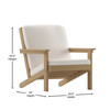 Flash Furniture Charlestown All-Weather Poly Resin Wood Adirondack Style Deep Seat Patio Club Chair w/ Cushions, Natural Cedar/Cream, Model# JJ-C14021-BR-GG