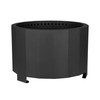 Flash Furniture Titus Commercial Grade 27 inch Smokeless Outdoor Firepit, Natural Wood Burning Portable Fire Pit w/ Waterproof Cover, Black, Model# BLN-HY-B-2201FP-03PC-BK-GG