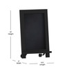 Flash Furniture Canterbury 9.5" x 14" Black Tabletop Magnetic Chalkboard Sign w/ Metal Scrolled Legs, Hanging Wall Chalkboard, Countertop Memo Board, Model# HFKHD-GDIS-CRE8-222315-GG