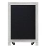 Flash Furniture Canterbury 12" x 17" Whitewashed Tabletop Magnetic Chalkboard Sign w/ Metal Scrolled Legs, Hanging Wall Chalkboard, Countertop Memo Board, Model# HFKHD-GDIS-CRE8-522315-GG