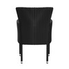 Flash Furniture Maxim Modern Black Wicker Patio Armchairs for Deck or Backyard, Fade & Weather-Resistant Frames & Gray Cushions-Set of 2, Model# 2-TW-3WBE074-BK-GG