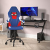 Flash Furniture Stone Ergonomic PC Office Computer Chair Adjustable Red & Blue Designer Gaming Chair 360° Swivel Transparent Roller Wheels, Model# UL-A075-BL-RLB-GG