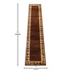 Flash Furniture Williams Collection 2' x 11' Brown Western Inspired Runner Area Rug for Indoor Use, Model# ACD-RGL375-211-BN-GG