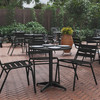 Flash Furniture Mellie 27.5'' Black Round Metal Indoor-Outdoor Table w/ Base, Model# TLH-052-2-BK-GG