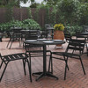 Flash Furniture Mellie 31.5'' Black Round Metal Indoor-Outdoor Table w/ Base, Model# TLH-052-3-BK-GG