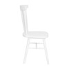 Flash Furniture Ingrid Set of 2 Commercial Grade Windsor Dining Chairs, Solid Wood Armless Spindle Back Restaurant Dining Chairs in White, Model# ZH-8101WR-WH-2-GG