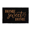 Flash Furniture Harbold 18" x 30" Indoor/Outdoor Black Coir Doormat w/ Natural Home Sweet Home Message & Non-Slip Backing, Model# FW-FWGEN419-BKNAT-GG