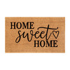 Flash Furniture Harbold 18" x 30" Indoor/Outdoor Natural Coir Doormat w/ Black Home Sweet Home Message & Non-Slip Backing, Model# FW-FWGEN420-NATBK-GG