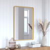 Flash Furniture Ava 24"x 36" Metal Deep Framed Wall Mirror Gold, Model# HMHD-22M111YB-GLD-GG