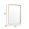 Flash Furniture Ava 30"x 40" Metal Deep Framed Wall Mirror Gold, Model# HMHD-22M138YB-GLD-GG