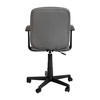 Flash Furniture Clayton Mid-Back Gray Quilted Vinyl Swivel Task Office Chair w/ Arms, Model# GO-1691-1-GY-A-GG