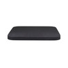 Flash Furniture Perry Poly Resin Wood Square Seat w/ Rounded Edges for Colorful Metal Barstools in Black, Model# 4-JJ-SEA-PL02-BK-GG