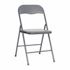 Flash Furniture Madison 5 Piece Gray Folding Card Table & Chair Set, Model# JB-1-GY-GG