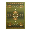 Flash Furniture Lodi Collection Southwestern 6' x 9' Green Area Rug Olefin Rug w/ Jute Backing for Hallway, Entryway, Bedroom, Living Room, Model# OKR-RG1113-69-GN-GG