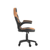 Flash Furniture X10 Gaming Chair Racing Office Computer PC Adjustable Chair w/ Flip-up Arms & Transparent Roller Wheels, Orange/Black LeatherSoft, Model# CH-00095-OR-RLB-GG