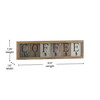 Flash Furniture Folston Wooden Wall Mount 6 Cup Distressed Wood Grain Printed COFFEE Mug Organizer w/ Metal Hanging Hooks, No Assembly Required, Model# HFKHD-GDI-CRE8-642315-GG