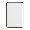 Flash Furniture Janinne 20" x 30" Decorative Wall Mirror Rounded Corners, Bathroom & Living Room Glass Mirror Hangs Horizontal Or Vertical, Brushed Bronze, Model# HFMHD-GDI-CRE8-312315-GG