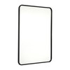 Flash Furniture Jada 40" x 30" Decorative Wall Mirror Rounded Corners, Bathroom & Living Room Glass Mirror Hangs Horizontal Or Vertical, Matte Black, Model# HMHD-22M198YBN-BK-GG