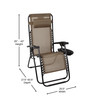 Flash Furniture Celestial 2 PK Brown Zero Gravity Lounge Chair, Model# 2-GM-103122SS-B-GG