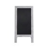 Flash Furniture Canterbury 40" x 20" Vintage Wooden A-Frame Magnetic Indoor/Outdoor Chalkboard Sign, Freestanding Double Sided Extra Large Message Board, Whitewashed, Model# HGWA-GDIS-CRE8-342315-GG
